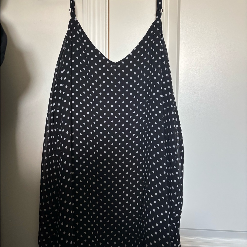 Torrid Black and White Polka Dot Top - Picture 2 of 3